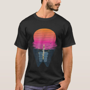 T-shirt Conception graphique du coucher de soleil de l'équ