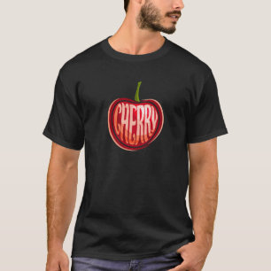 T-shirt Conception Graphique Illustration De Cerise Rouge
