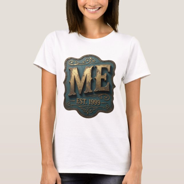 T-shirt Conception graphique Or Classique ME EST 1999 (Devant)