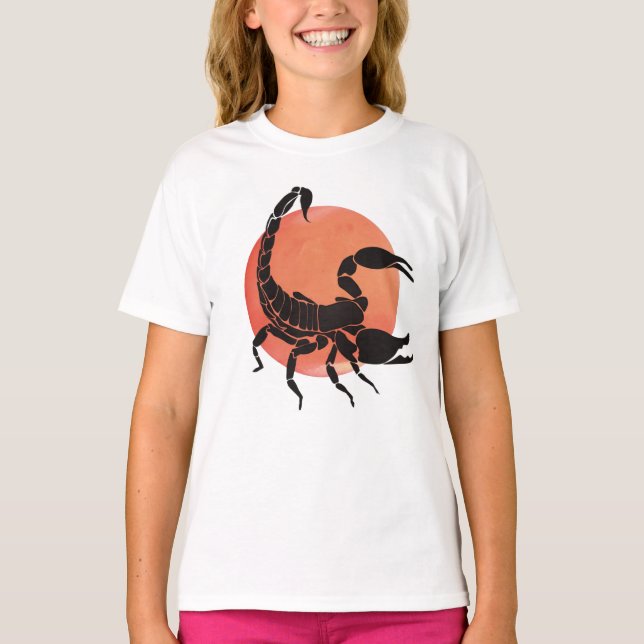 T-shirt Conception graphique | Scorpion Silhouette (Devant)