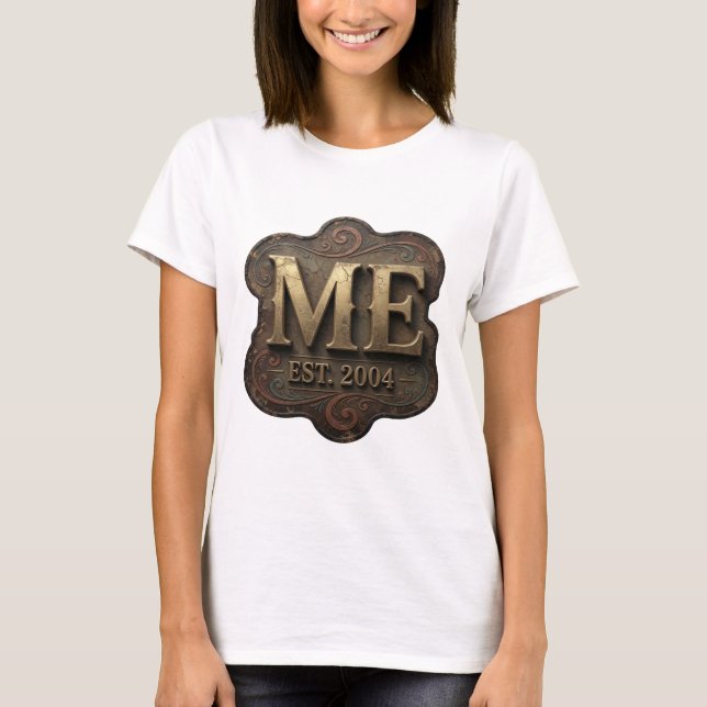 T-shirt Conception graphique Sharp Gold ME EST 2004 (Devant)
