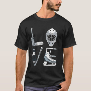 T-shirt Conception Graphique Sportive de Joueur de Hockey 