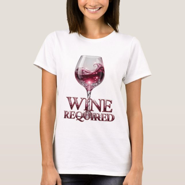 T-shirt Conception graphique VIN ARGENTÉ OBLIGATOIRE (Devant)