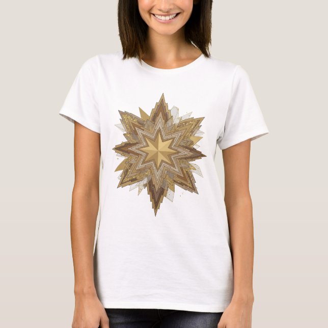 T-shirt Conception Gris ÉTOILE DE BETHLÉEM déclaration (Devant)