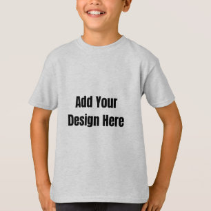 T-shirt Conception gris foncé personnalisée Ajouter une ph