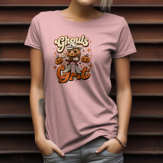 T-shirt Conception Halloween western de goules et de grit