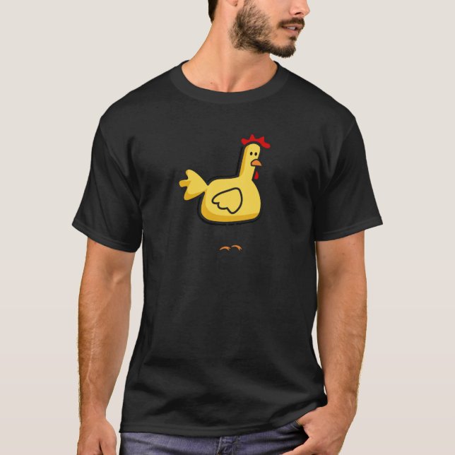 T-shirt Conception idiote No.1. de poulet (Devant)