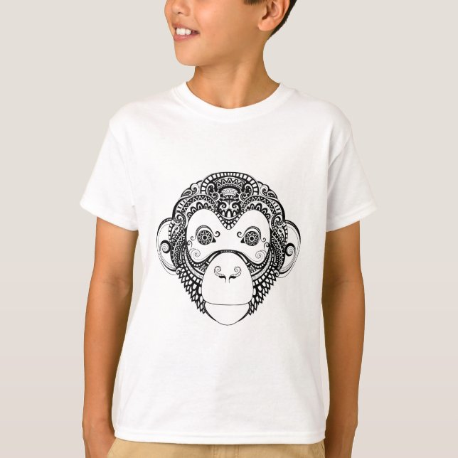 T-shirt Conception inspirée de singe (Devant)