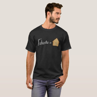 T-shirt Conception intégrale de cabine de rondin de maths