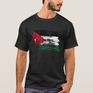 T-shirt Conception jordanienne fraîche de drapeau