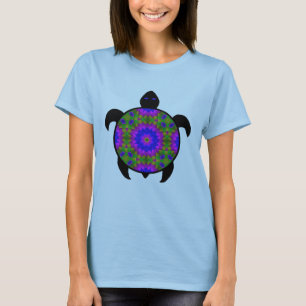 T-shirt Conception kaléïdoscopique de tortue de mandala