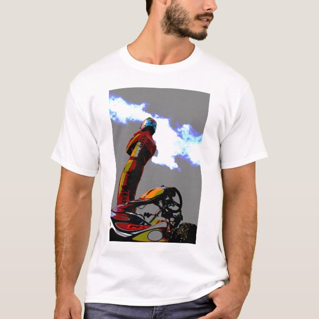T-shirt Conception karting déprimée (Devant)