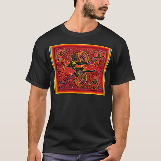 T-shirt Conception Kuna Indien Colombe Design (Devant)