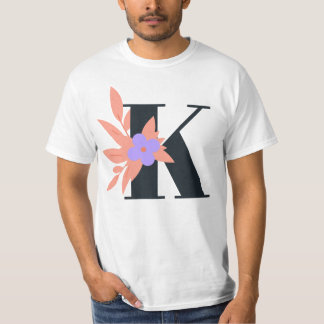 T-shirt Conception : lettre "K", numéro de conception 1.