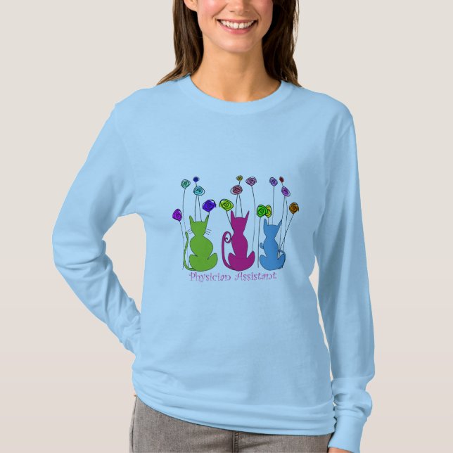 T-shirt Conception lunatique de chats de cadeaux (Devant)