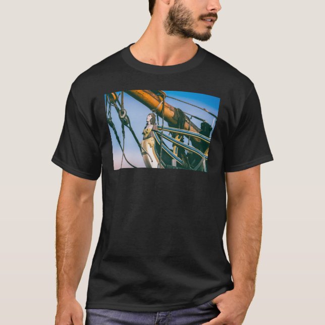 T-shirt Conception maritime de vieux navire à voiles (Devant)