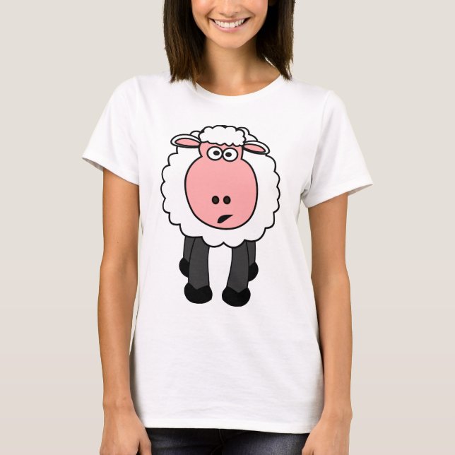 T-shirt Conception mignonne de moutons (Devant)