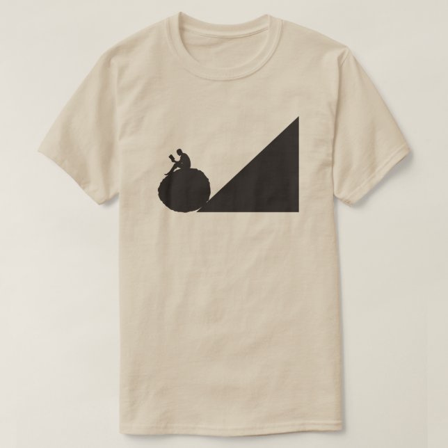 T-shirt Conception moderne amusante avec message intellige (Design devant)