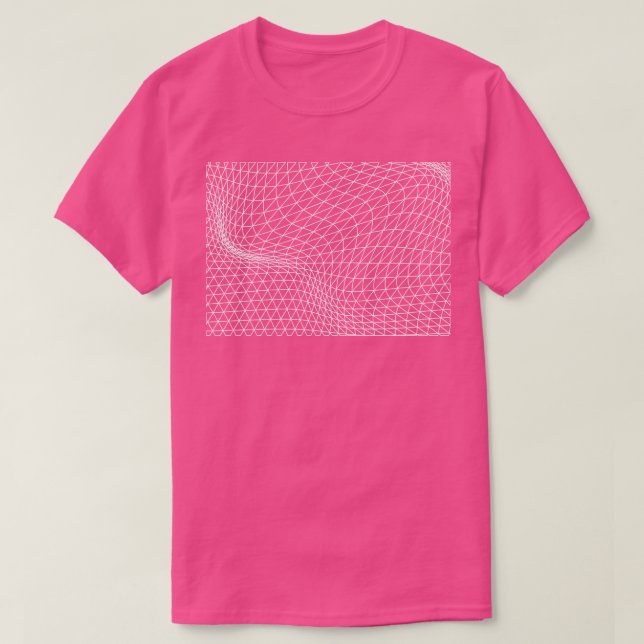 T-shirt conception motif ondulée triangles (Design devant)