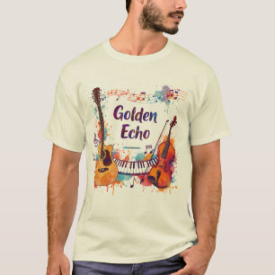 T-shirt Conception musicale Color Splash – Guitare, Violon