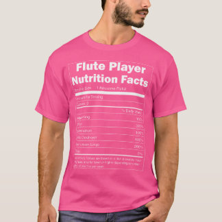 T-shirt Conception musicale - Funny Nutrition Facts Player