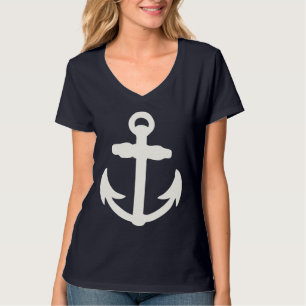 T-shirt Conception nautique avec grande Ancre