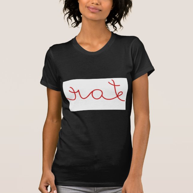 T-shirt Conception optique d'allusion de miroir (Devant)