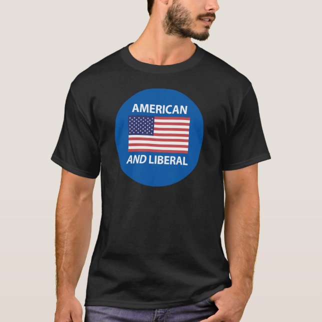 T-shirt Conception patriotique américaine ET libérale de (Devant)