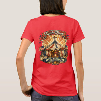 T-shirt Conception Patriotique Chrétienne de Foi qui S'élè