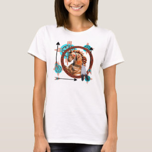 T-shirt Conception peinte de suroît de cheval