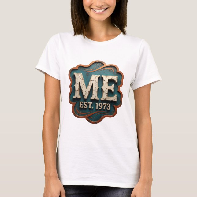 T-shirt Conception personnalisée Classic Silver ME EST 197 (Devant)
