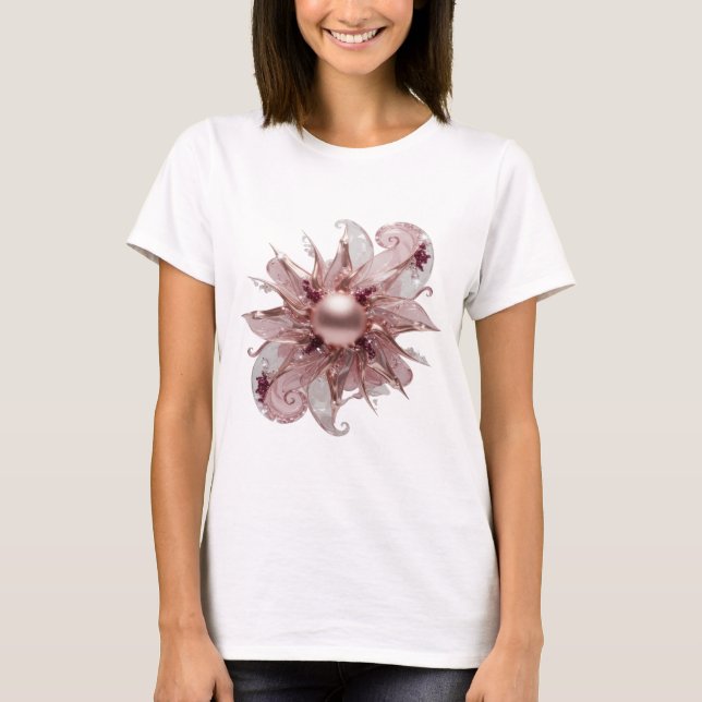 T-shirt Conception personnalisée Crisp Silver GLOWING SUN (Devant)