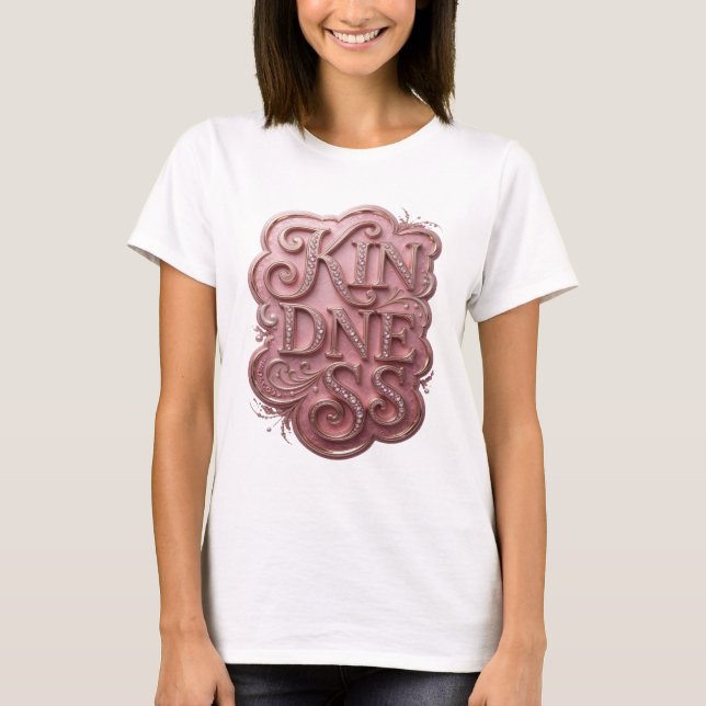 T-shirt Conception personnalisée KINDNESS Or Édifiant (Devant)