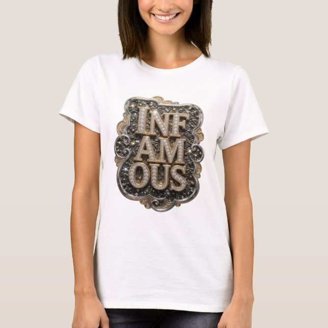 T-shirt Conception personnalisée Sharp Gold INFAMOUS (Devant)