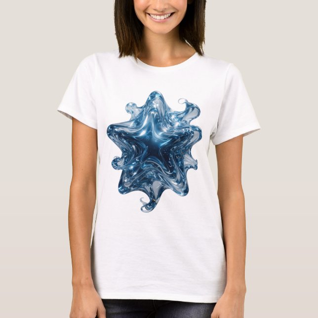 T-shirt Conception personnalisée Snappy Silver WATER STAR (Devant)