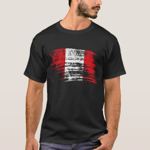 T-shirt Conception péruvienne fraîche de drapeau