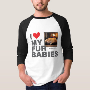 T-shirt Conception photo personnalisée "I ❤️ My Fur Baby"