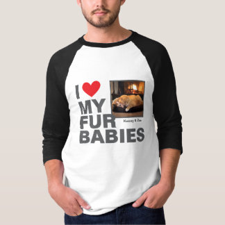 T-shirt Conception photo personnalisée "I ❤️ My Fur Baby"