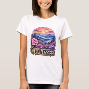 T-shirt Conception PNG Fleur de l'État du Tennessee