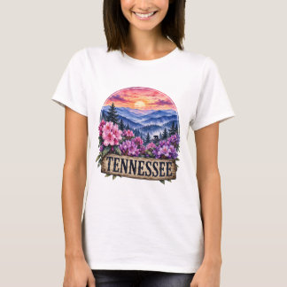 T-shirt Conception PNG Fleur de l'État du Tennessee