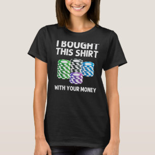 T-shirt Conception Poker Pour Hommes Femmes Casino Carte J