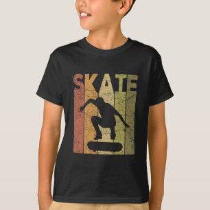 T-shirt Conception pour amateur de skateboard rétro uni-se