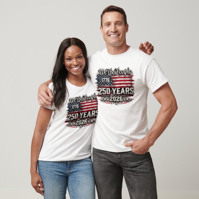T-shirt Conception pour le 250e anniversaire de « Nous, le (Unisexe)