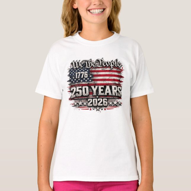T-shirt Conception pour le 250e anniversaire de « Nous, le (Devant)