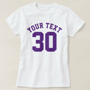 T-shirt Conception pourpre blanche et foncée du Jersey de