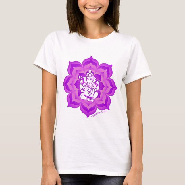 T-shirt Conception pourpre de Ganesh (Devant)