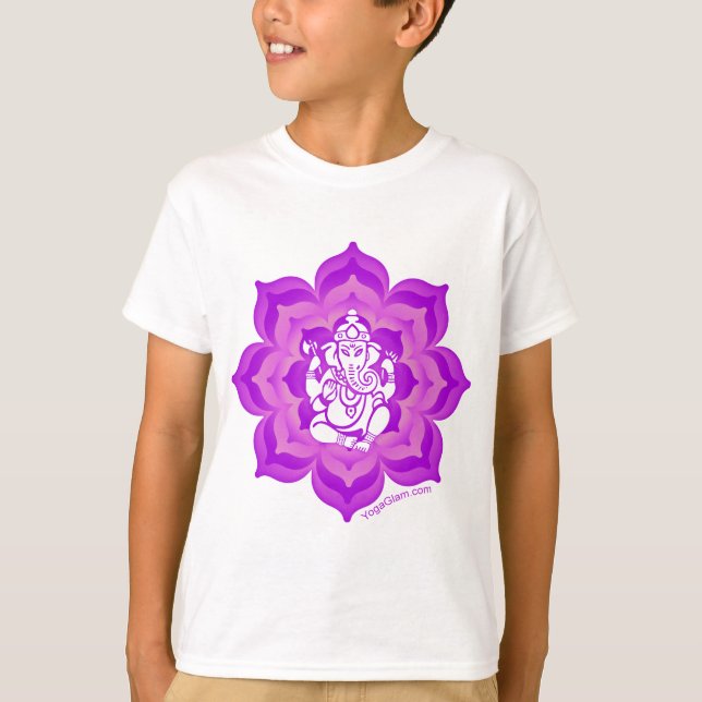 T-shirt Conception pourpre de Ganesh (Devant)