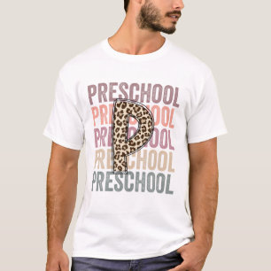 T-shirt Conception Préscolaire multicolore Avec Leopard P