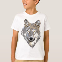 Conception principale de tatouage d'art de loup