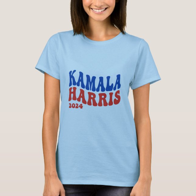 T-shirt Conception rétro de la campagne Kamala Harris 2024 (Devant)